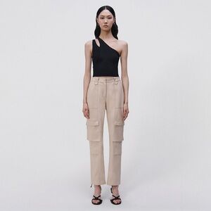 NWT Jonathan Simkhai Russell Vegan Leather Cargo Pant